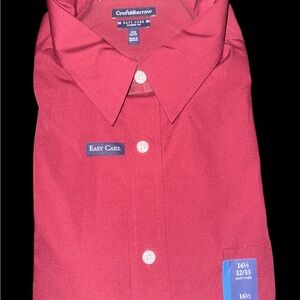 Croft & Barrow Men's Classic Red Dress Shirt